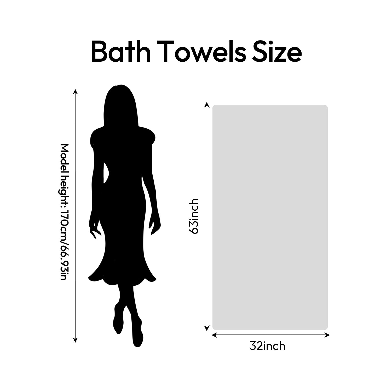 4Pcs Extra Large 31 x 61 Inches Cotton Bath Towels, 100% Cotton, Bigger & Lighter, Faster Drying, Lighter Weight, Super Soft and Absorbent, Perfect Bathroom Towels