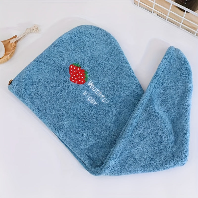 Microfiber Wrap Quick Dry Microfiber Hair Towel Wrap, 1pc | Super Absorbent Hair Drying Turban for Women, Modern Geometric-Pattern Knit Fabric, 260gsm, with Space-Themed Embroidery, for Bathroom Accessories