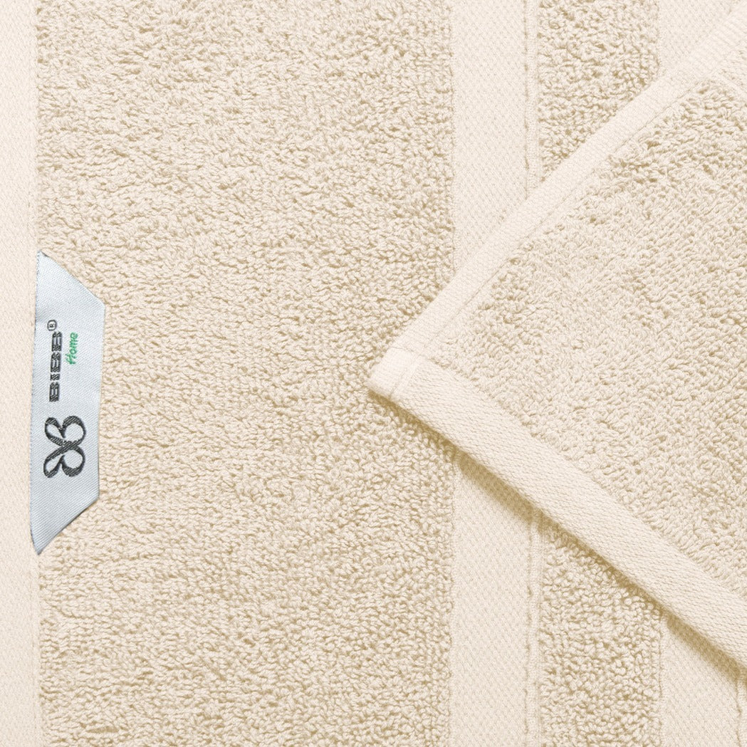 18-Piece Zero Twist Egyptian Cotton Towel Set – Luxury Bath Towels, Hand Towels & Washcloths – Ultra Soft, Absorbent, 650 GSM Spa Quality