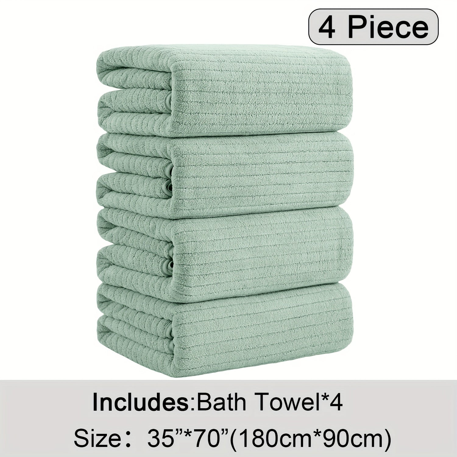 4 Pack XL Bath Towels 4 Pack Oversized Bath Towels Set, 35\