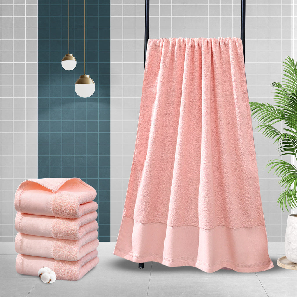 4Pcs Extra Large 31 x 61 Inches Cotton Bath Towels, 100% Cotton, Bigger & Lighter, Faster Drying, Lighter Weight, Super Soft and Absorbent, Perfect Bathroom Towels