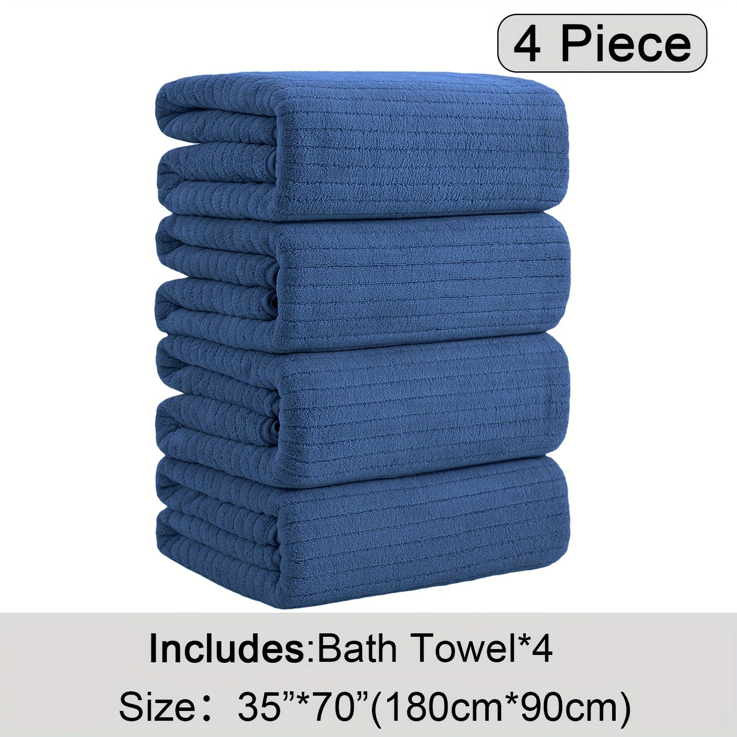 4 Pack XL Bath Towels 4 Pack Oversized Bath Towels Set, 35\