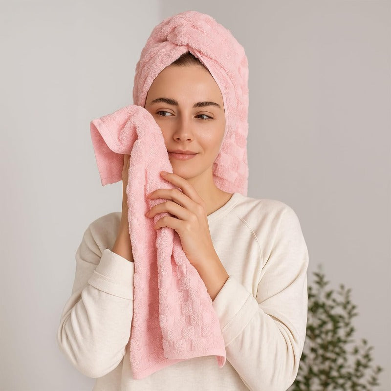 Microfiber Bath Towels Set of 4-27X55 Inch Large Waffle Bath Towels for Body Highly Absorbent Er Soft Lint Free Fluffy Shower Towel for Bathroom Gym Lightweight Towel Set Pink Yellow