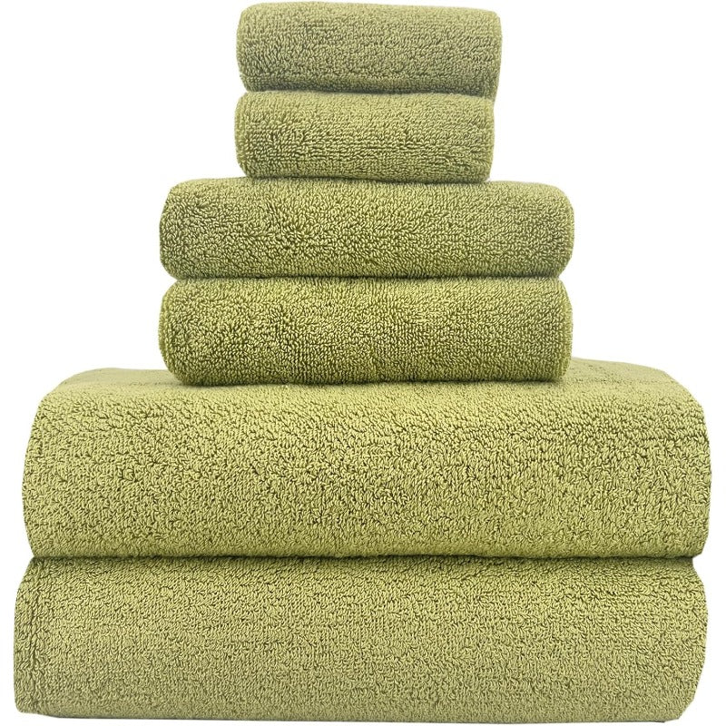 YTYC 27. 5x55 Inches Luxury Bath Towels Set of 6 Large 100 Percent 650GSM Super Absorbent Soft Shower Towels for Bathroom Sage Green 6pcs