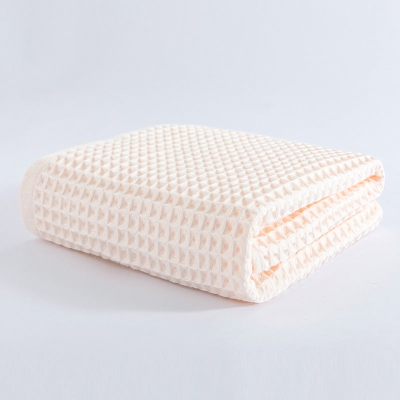 Extra Large 27.56x55.12inch Pure Bath Towel - Soft Absorbent Honeycomb Waffle Texture Shower & Bath Sheet, Contemporary Style for s &, Luxury Spa Towels for Home Use, Easy Care (No Chemicals)