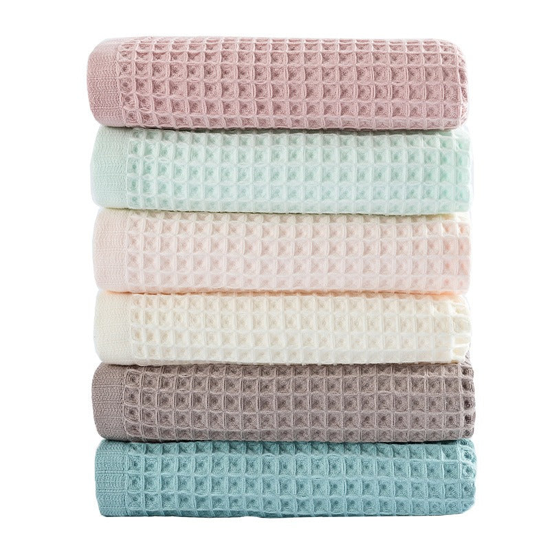 Extra Large 27.56x55.12inch Pure Bath Towel - Soft Absorbent Honeycomb Waffle Texture Shower & Bath Sheet, Contemporary Style for s &, Luxury Spa Towels for Home Use, Easy Care (No Chemicals)