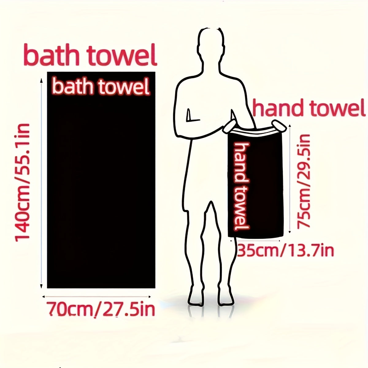 Camping Towels Set 8pcs Towel Set, 4 Towels 27 X 55 Inches, 4 Towels 13.7 X 29.5 Inches Quick-Drying, Microfiber Material Absorbent And Lightweight, Camping Towels Bathroom Set