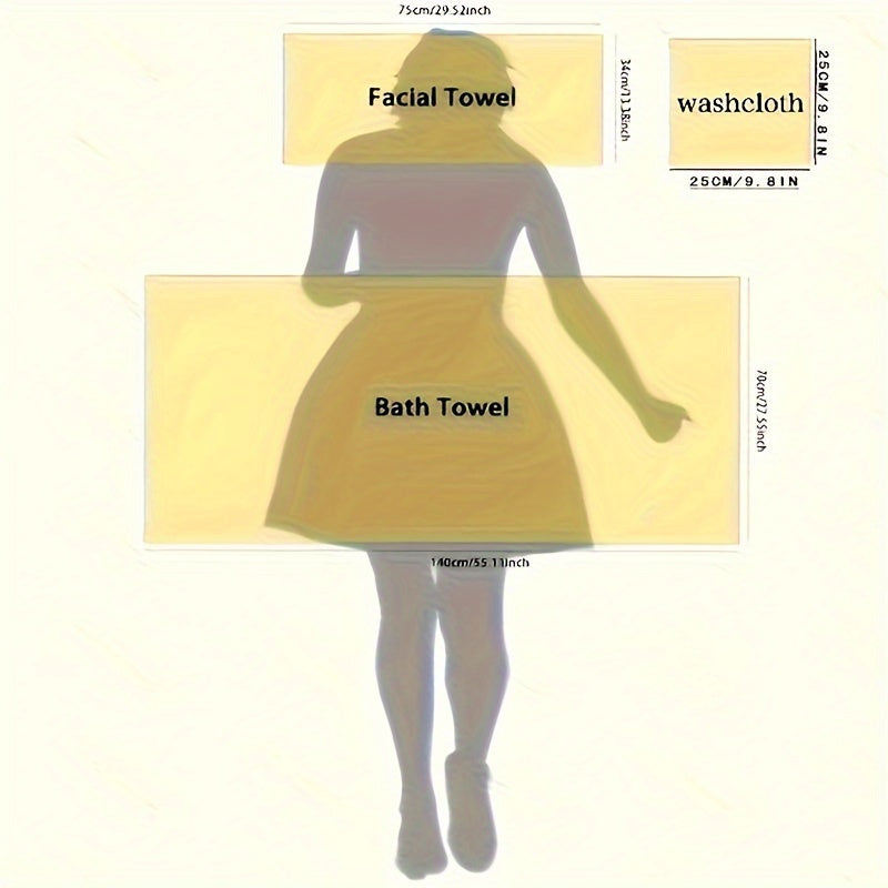 Luxury Jacquard Set - Soft, Absorbent & Quick-Drying Towels with Elegant Floral pattern in Pink - Plush Texture for Spa, Hotel, Home Bathroom - Bathroom Decor Essentials, Towels High Quality, Towels Towels, Non Shedding Towels, Robe