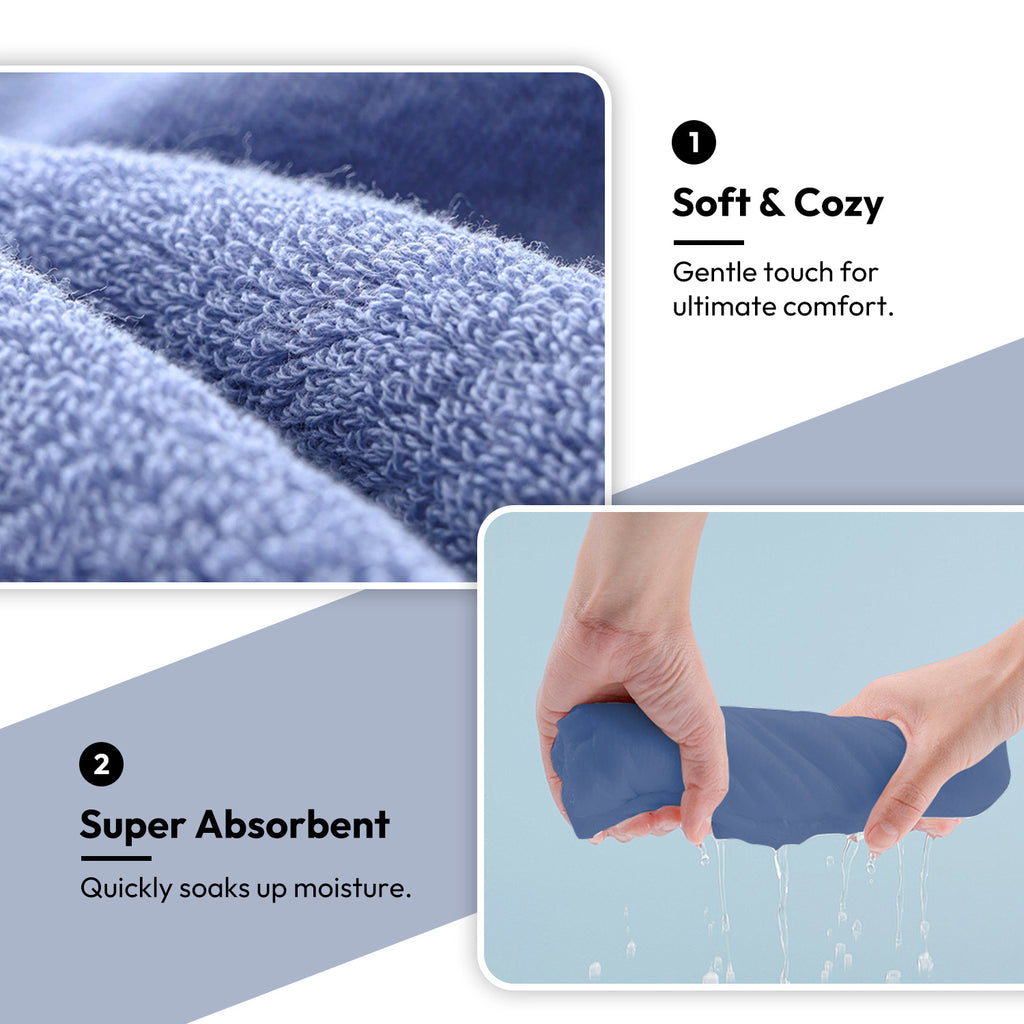 4Pcs Extra Large 31 x 61 Inches Cotton Bath Towels, 100% Cotton, Bigger & Lighter, Faster Drying, Lighter Weight, Super Soft and Absorbent, Perfect Bathroom Towels